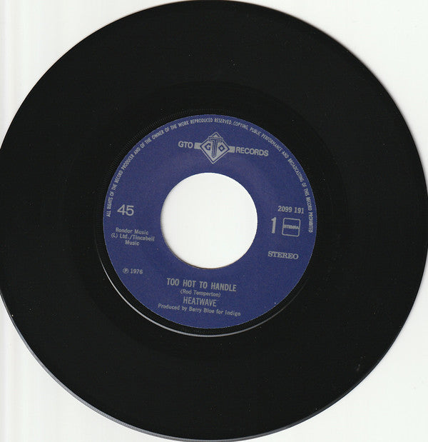 Heatwave : Too Hot To Handle (7", Single)