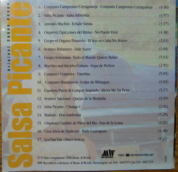Various : Salsa Picante - Original Cuban Songs (CD, Promo, Smplr)