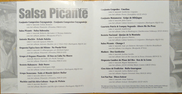 Various : Salsa Picante - Original Cuban Songs (CD, Promo, Smplr)