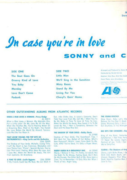 Sonny & Cher : In Case You're In Love (LP, Album)