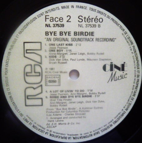 Charles Strouse : Bye Bye Birdie (Bande Originale du Film de George Sidney) (LP, Album)