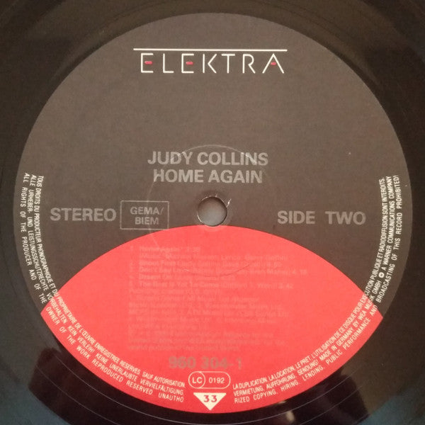 Judy Collins : Home Again (LP, Album)