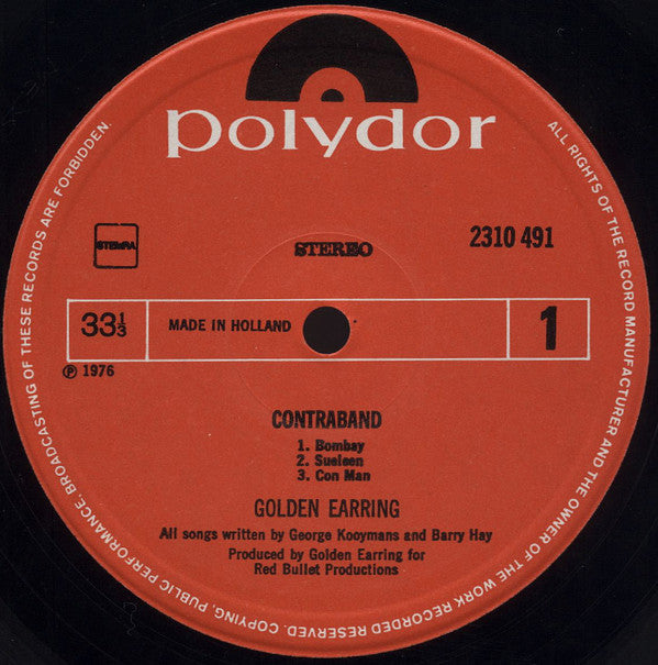 Golden Earring : Contraband (LP, Album)