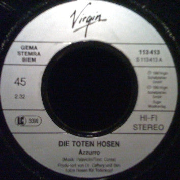 Die Toten Hosen : Azzurro (7", Single, Pin)