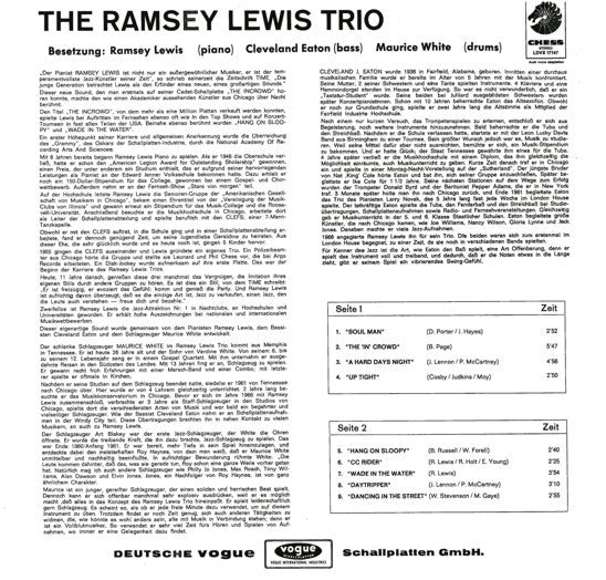 The Ramsey Lewis Trio : Soul Incorporated (LP, Comp, Wal)