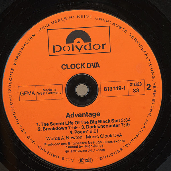 Clock DVA : Advantage (LP, Album)