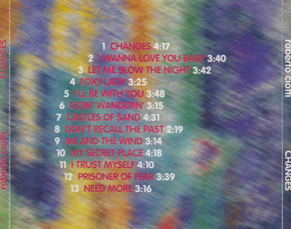 Roberto Ciotti : Changes (CD, Album)