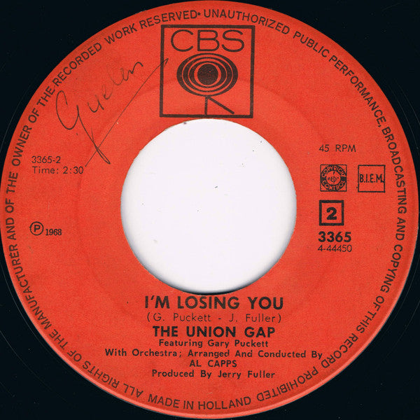 Gary Puckett & The Union Gap : Young Girl (7", Single)