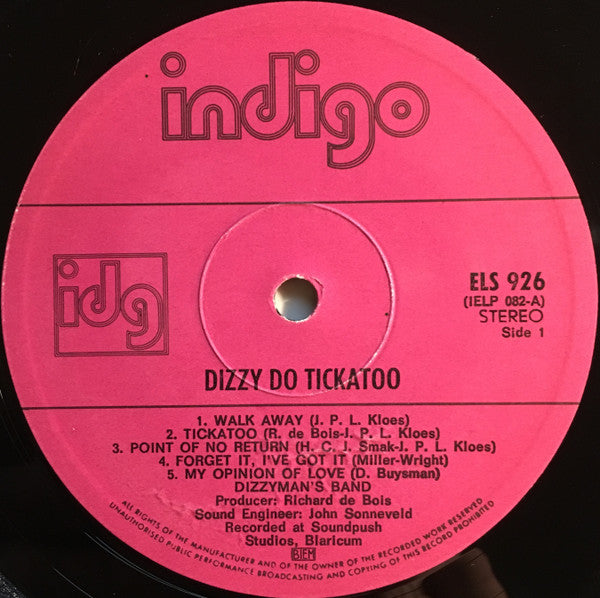 Dizzy Man's Band : Dizzy Do Tickatoo (LP, Album)