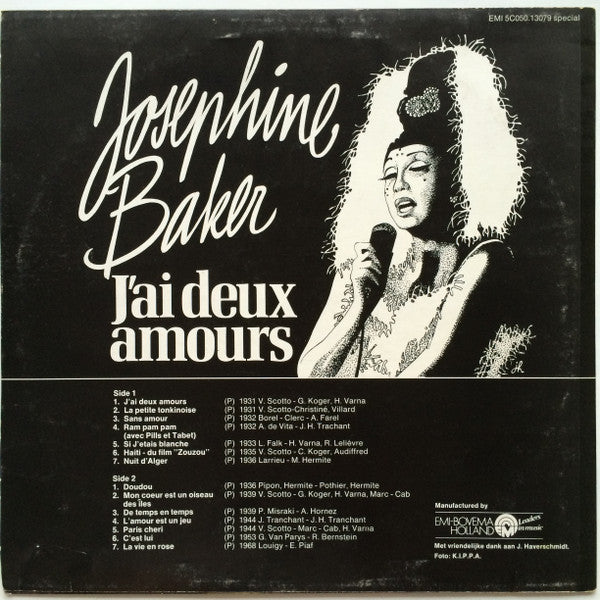 Josephine Baker : J'ai Deux Amours (LP, Comp)