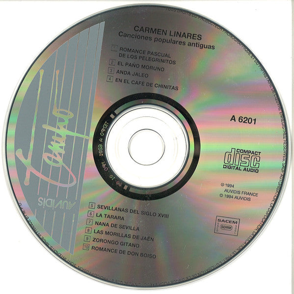 Carmen Linares : Canciones Populares Antiguas (CD, Album)