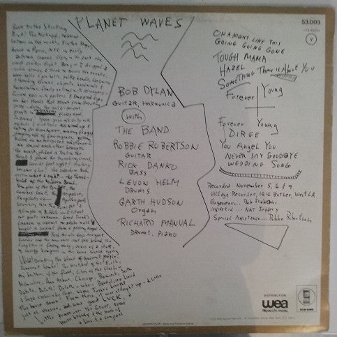 Bob Dylan : Planet Waves (LP, Album)