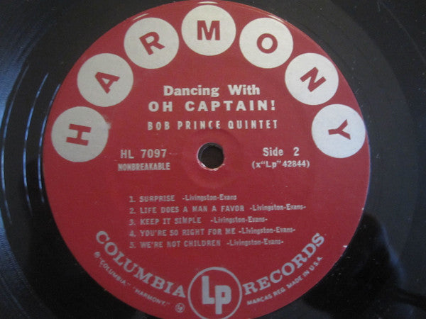 The Bob Prince Quintet : Dancing With Oh Captain! (LP, Album)