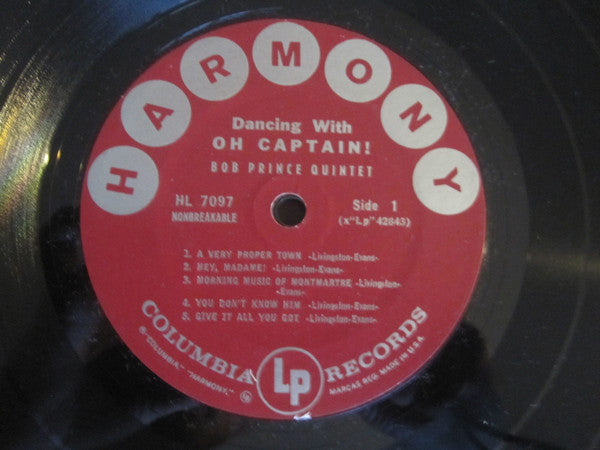 The Bob Prince Quintet : Dancing With Oh Captain! (LP, Album)