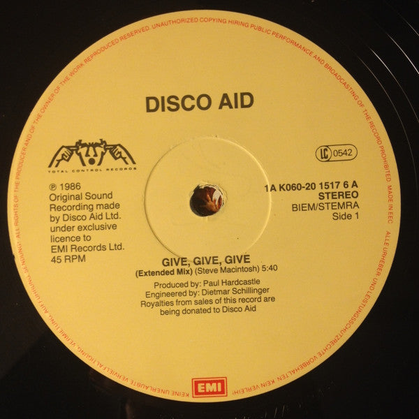 Disco Aid : Give, Give, Give (12")