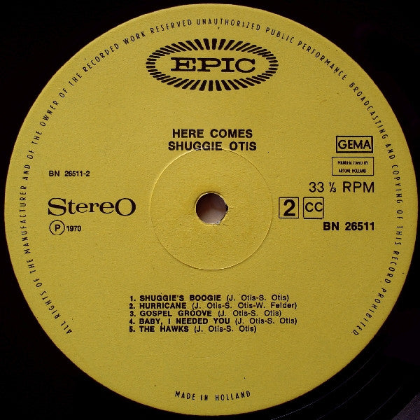 Shuggie Otis : Here Comes Shuggie Otis (LP, Album)