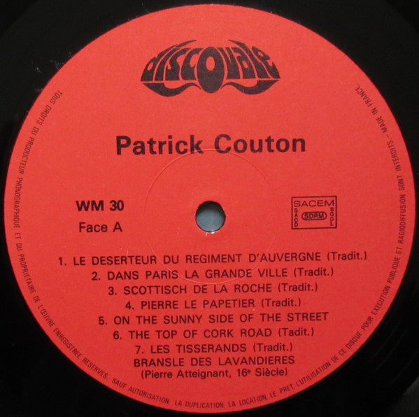 Patrick Couton : Patrick Couton (LP)