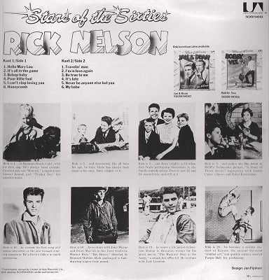 Ricky Nelson (2) : Stars Of The Sixties (LP, Album, Comp)