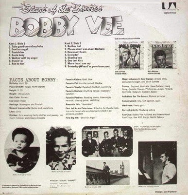 Bobby Vee : Stars Of The Sixties (LP, Comp)