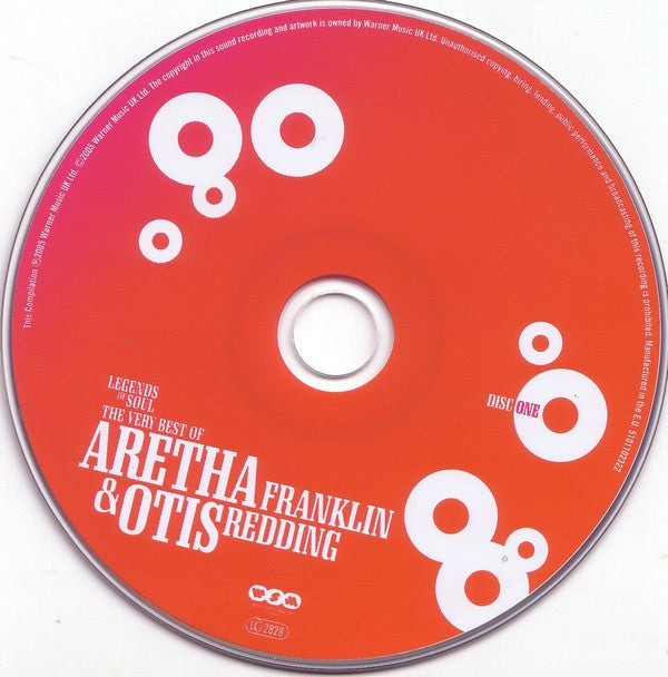 Aretha Franklin & Otis Redding : Legends Of Soul - The Very Best Of Aretha Franklin & Otis Redding (2xCD, Comp)