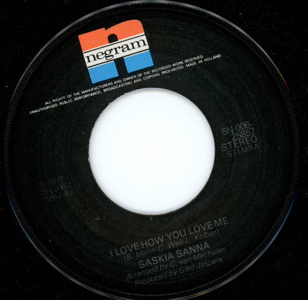 Saskia Sanna : Western Movies (7", Single)