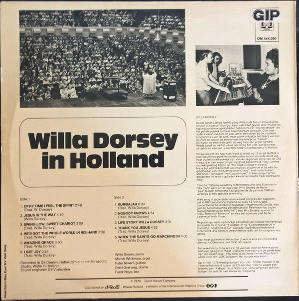 Willa Dorsey : In Holland (LP, Album)