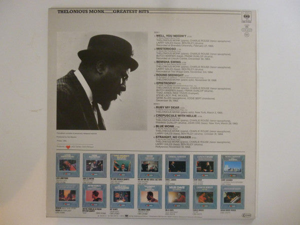 Thelonious Monk : Greatest Hits (LP, Comp, RE)