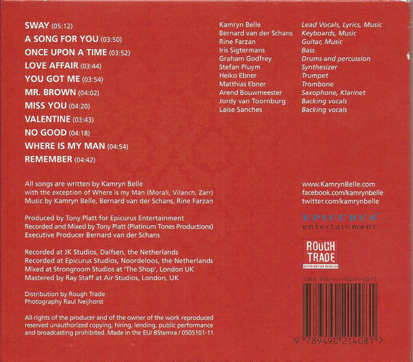 Kamryn Belle : 'Sway' (CD, Album, Dig)