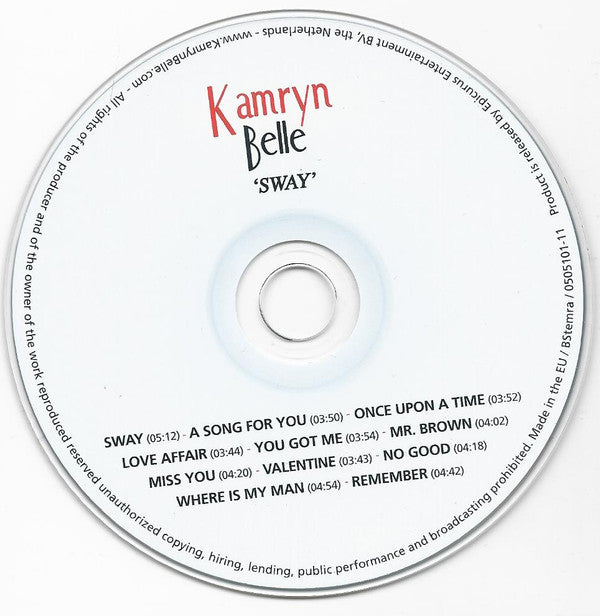 Kamryn Belle : 'Sway' (CD, Album, Dig)