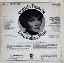 Connie Francis : Love Italian Style (LP, Album, Mono)