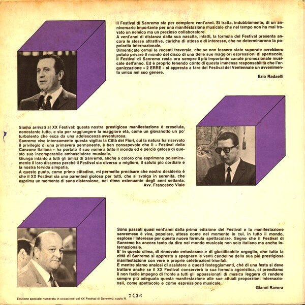 Various : San Remo '70 (LP, Album, Comp, S/Edition, Gat)