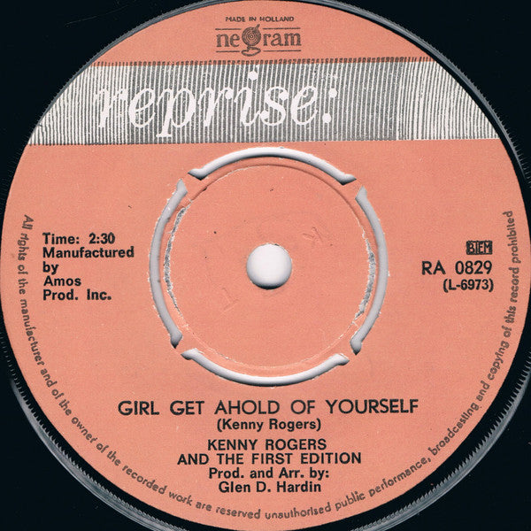 Kenny Rogers & The First Edition : Ruby, Don't Take Your Love To Town (7", Single)