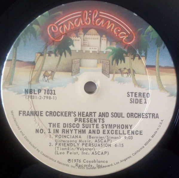 The Heart And Soul Orchestra : Presents The Disco Suite Symphony No. 1 In Rhythm And Excellence (2xLP, Album, M/Print, Aut)