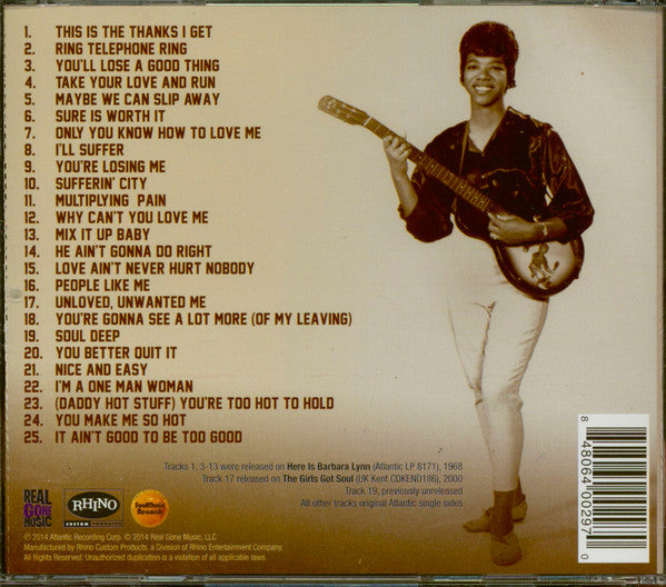 Barbara Lynn : The Complete Atlantic Recordings (CD, Comp, RM)