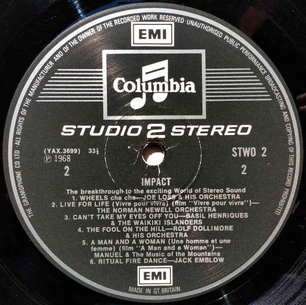 Various : Impact (LP, Album, Comp, RE, Whi)