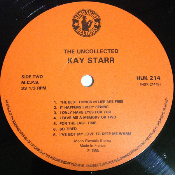 Kay Starr : The Uncollected Kay Starr In The 1940s - 1947 (LP, Mono)