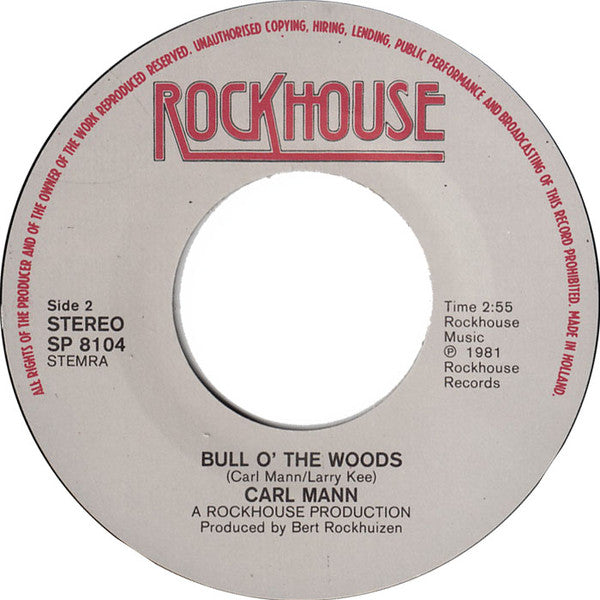 Carl Mann : When The Leaves Have Turned All Brown (7")