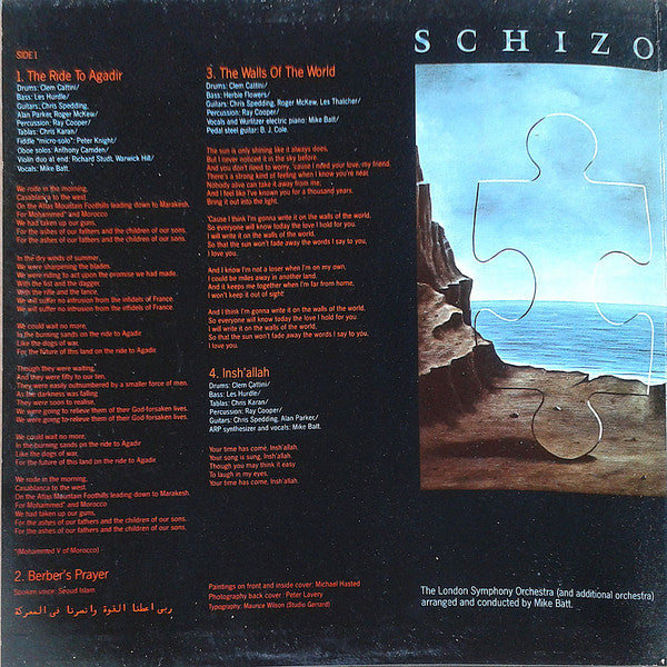 Mike Batt With The London Symphony Orchestra : Schizophonia (LP, Album, Ora)