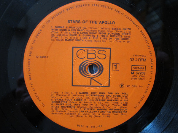 Various : Stars Of The Apollo Theatre (2xLP, Comp, Mono, Gat)