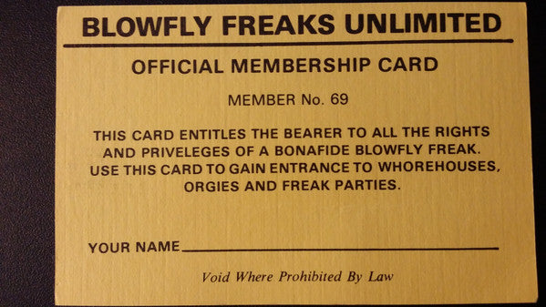 Blowfly : Blowfly's Freak Party (LP, Album)