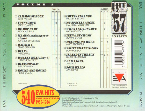 Various : Hit History '57 - Volume 3 (CD, Comp)