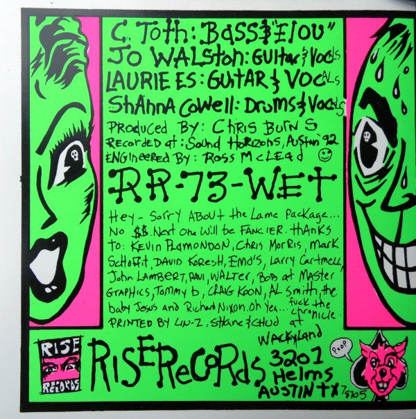 Wet (3) : Eating Out Is Fun (7", Red)