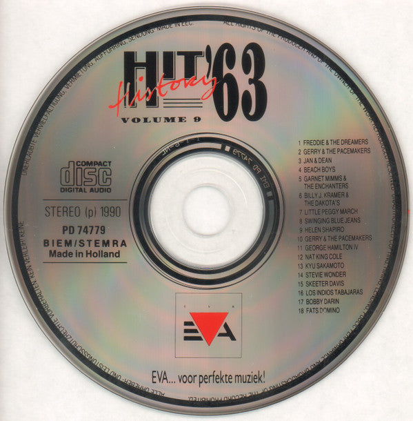 Various : Hit History '63 - Volume 9 (CD, Comp)