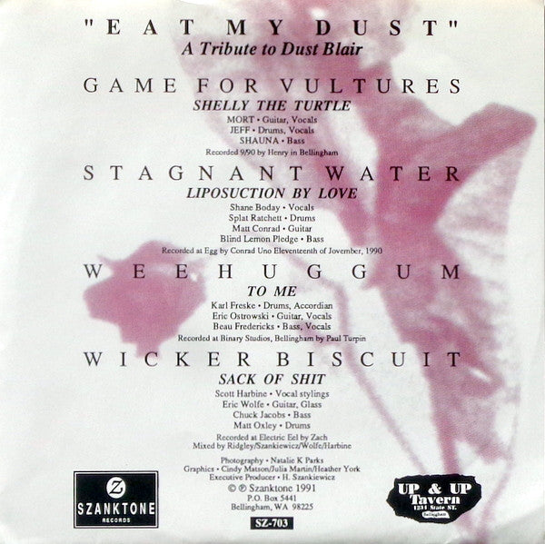 Various : Eat My Dust (A Tribute To Dust Blair) (7", Yel)