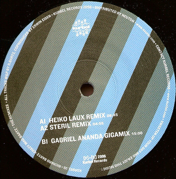 Richard Bartz : Crazy Mad Bartz Remixes (12")