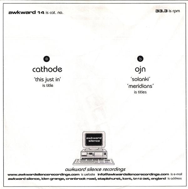 Cathode & OJN : Untitled (7", Ltd)
