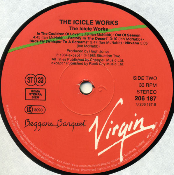 The Icicle Works : The Icicle Works (LP, Album)