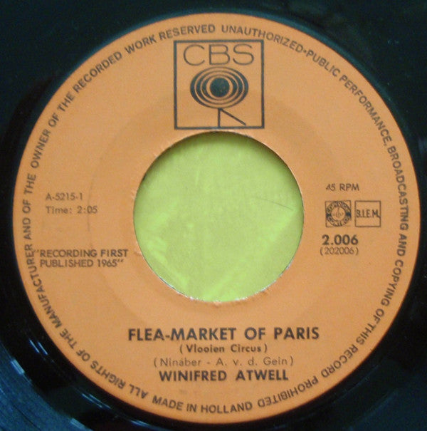 Winifred Atwell : Flea-market of Paris (7", Single)