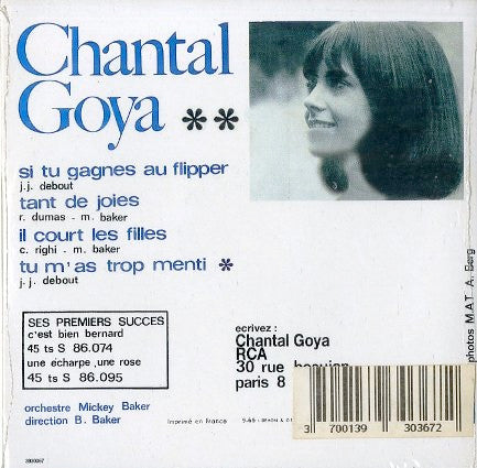 Chantal Goya : Si Tu Gagnes Au Flipper  / EP Collection   (CD, Maxi, RE, EP )