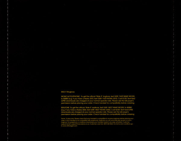 Geri Halliwell : Ride It (CD, Single, Gol)